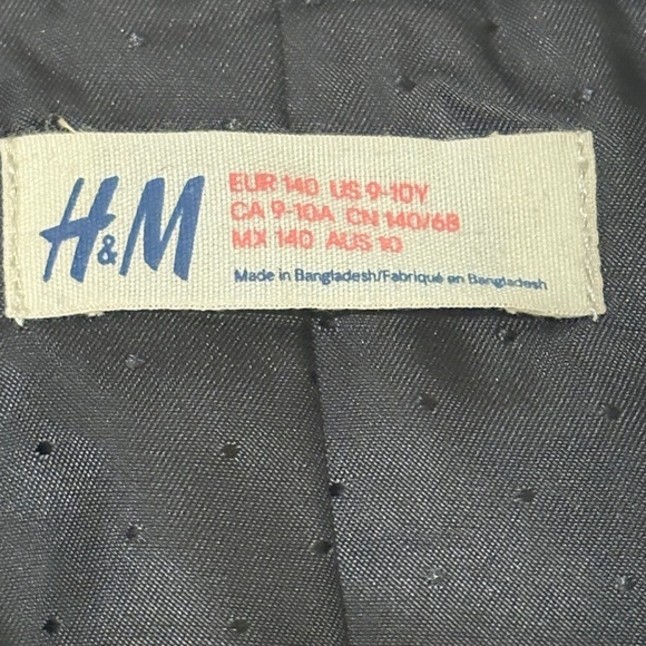 H&M boys Elegant Black Blazer, size 9-10 - Picture 2 of 7